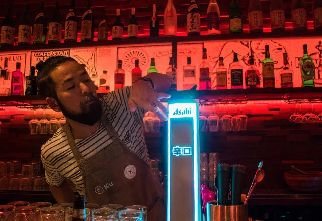 Grolsch Asahi tap bar